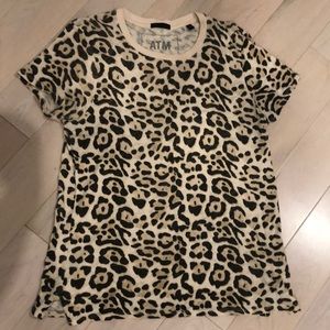 ATM leopard soft cotton stretch T-shirt Medium